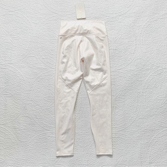 Fabletics PureLuxe High-Waisted Iridescent 7/8 Legging, Pearlescent Ivory - Picture 5 of 6